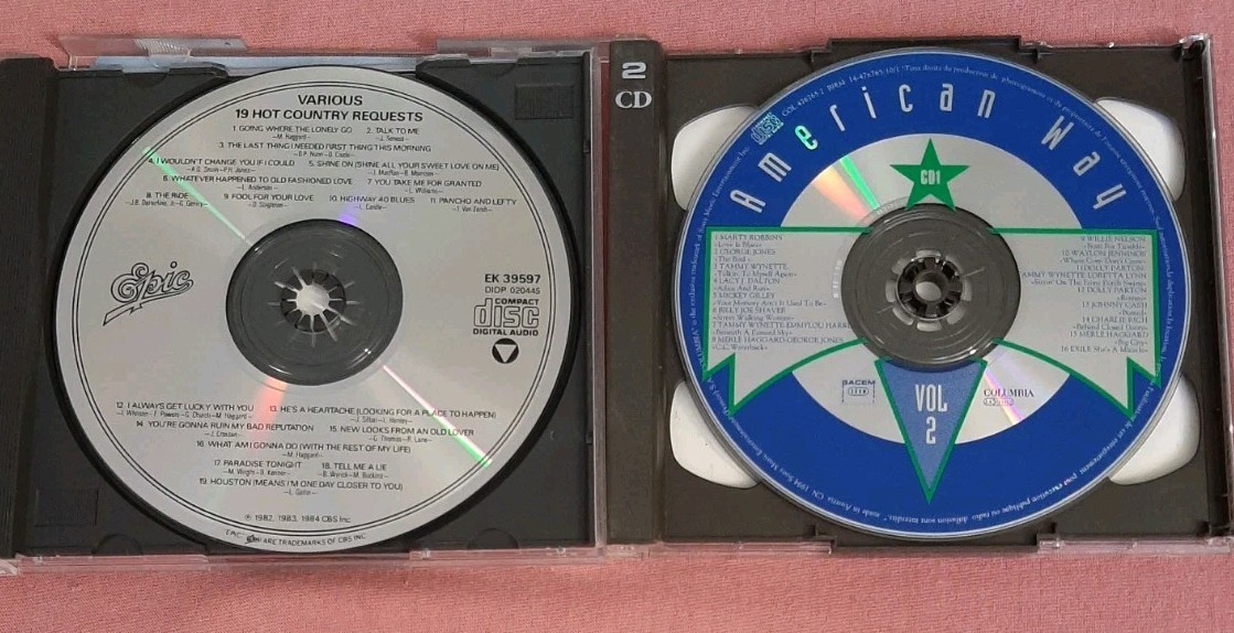 LOT of 5 Country Hits CD 19 Hot Country Requests, Hits of 80s Totally var artist