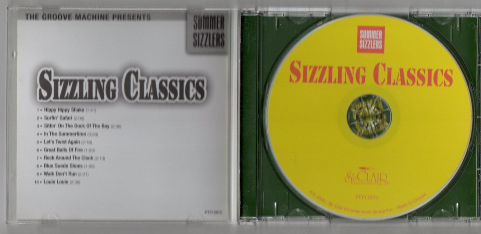 Sizzling Classics 2006 Music CD 1950s 1960s Summer Sizzlers Groove Machine