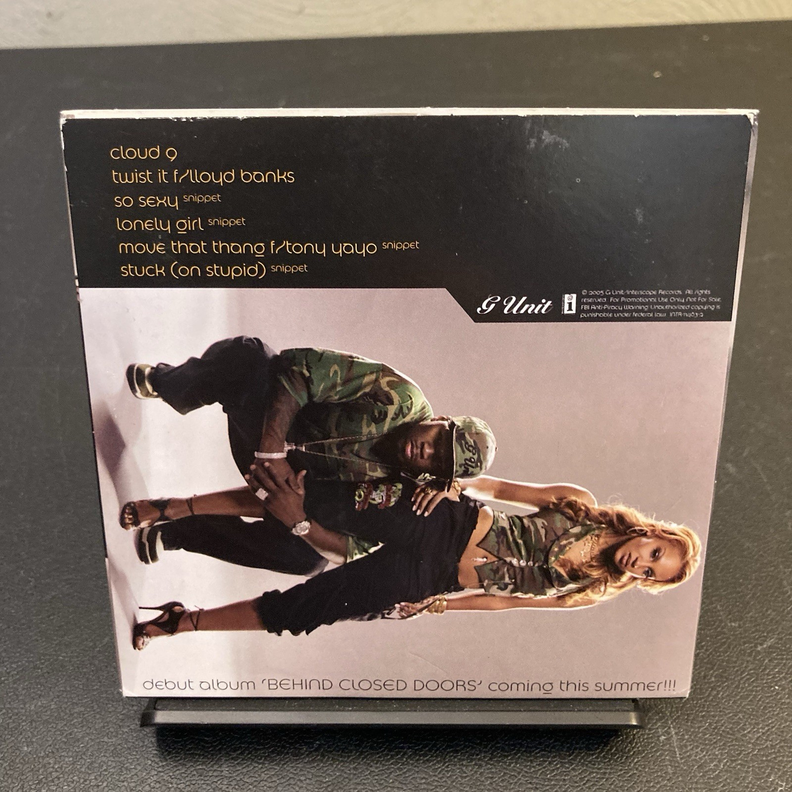OLIVIA Behind Closed Doors PROMO CD Lloyd Banks G-UNIT Tony Yayo Hip Hop Sampler