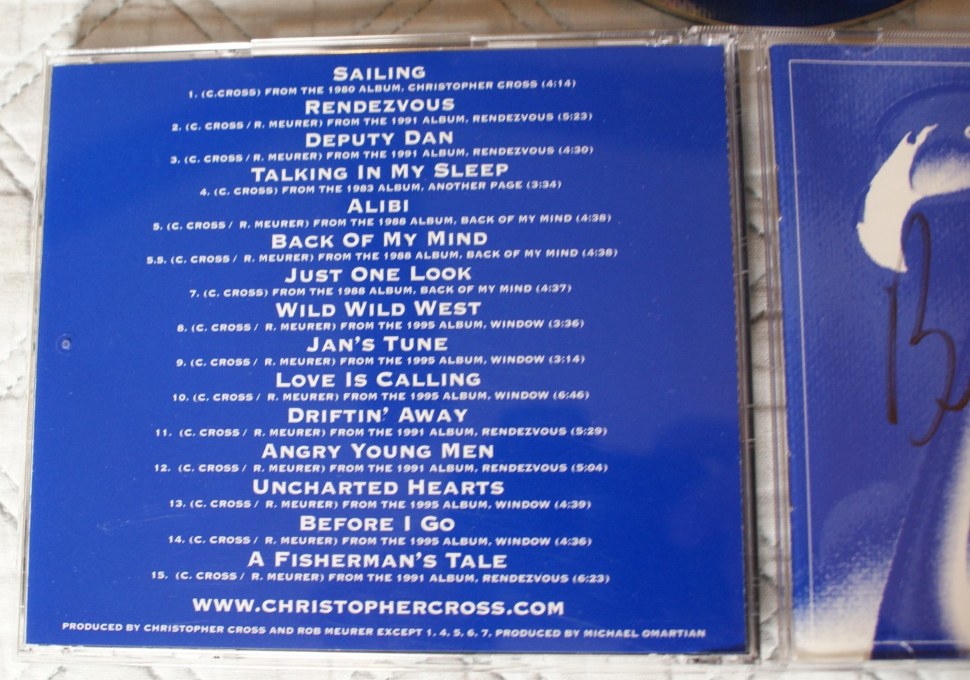 Christopher Cross A Songwriter's Compilation CD Autographed signed RARE best of