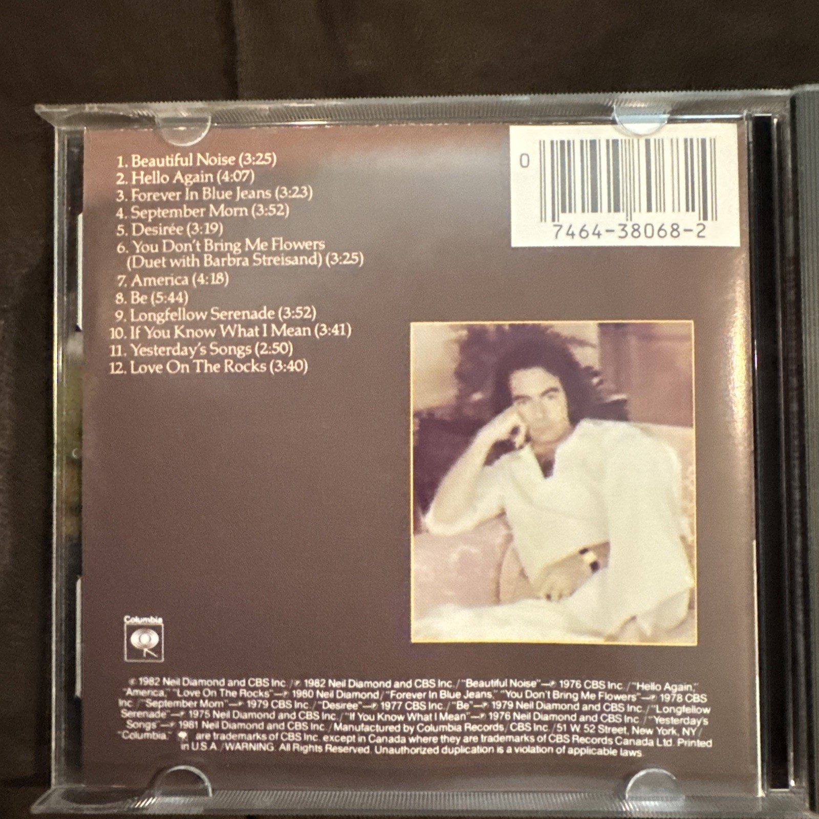 Neil Diamond 12 Greatest Hits, Vol. 2 CD, Oct-1990, Columbia America Hello Again