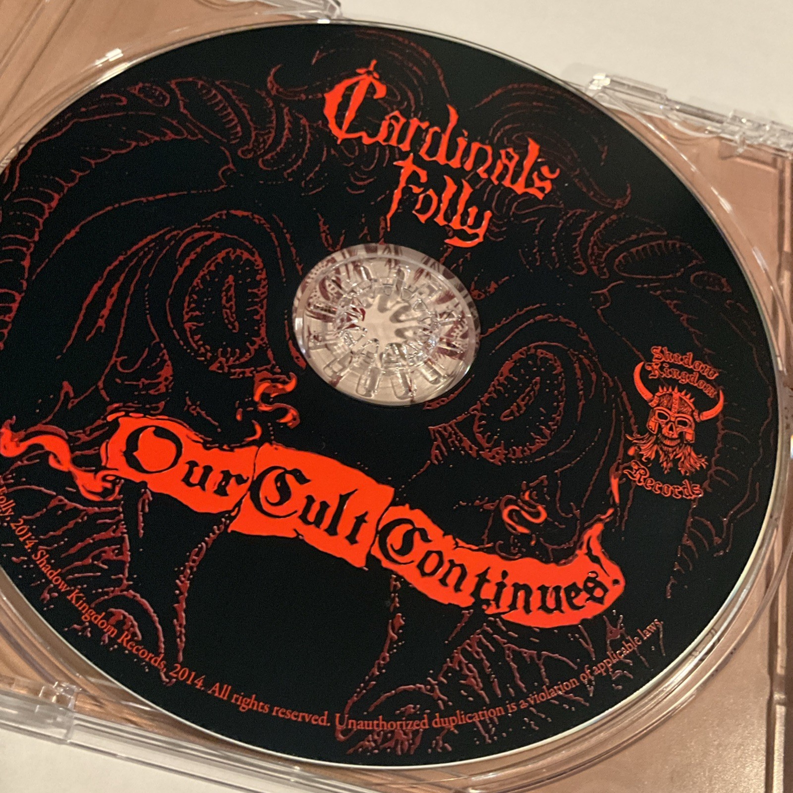 Cardinals Folly - Our Cult Continues CD 2014 Shadow Kingdom Records – SKR091CD