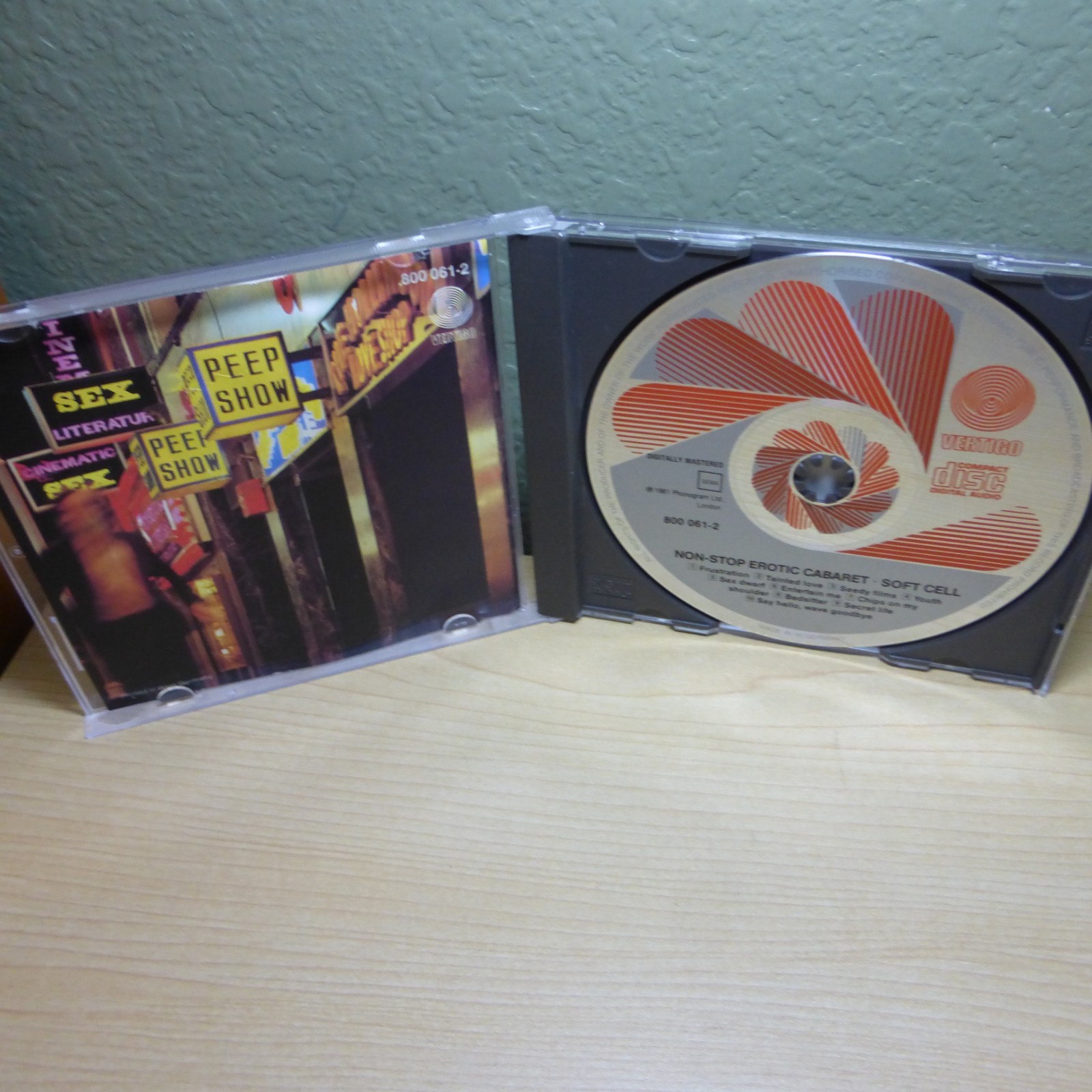 Non-Stop Erotic Cabaret by Soft Cell CD West Germany Red Atomic Vertigo OOP