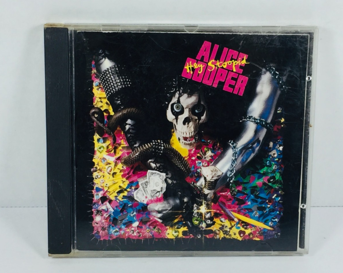 ALICE COOPER "HEY STOOPID" (1991) CD Hard Rock Glam Metal ALBUM Epic Rock VTG+++