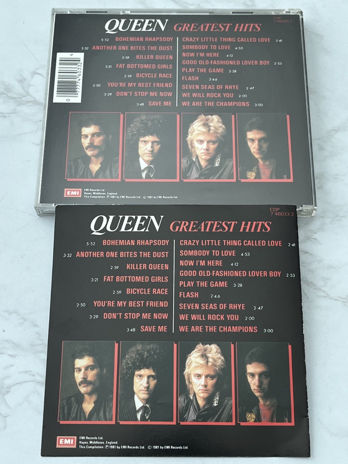 Queen Greatest Hits CD HOLLAND IMPORT! EMI CDP 7 46033 2 Freddie Mercury RARE!