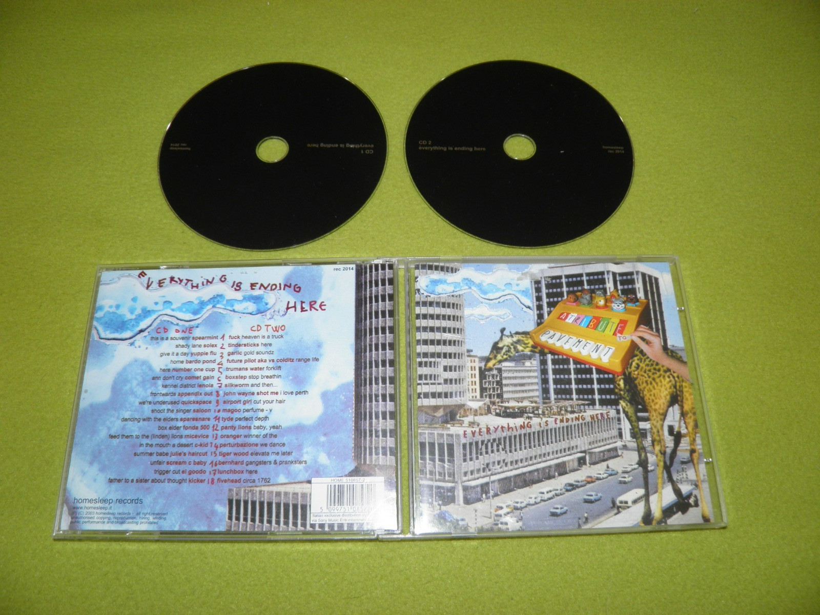 Everything Is Ending Here - Pavement Tribute 2xCD EX / Bardo Pond / Tindersticks