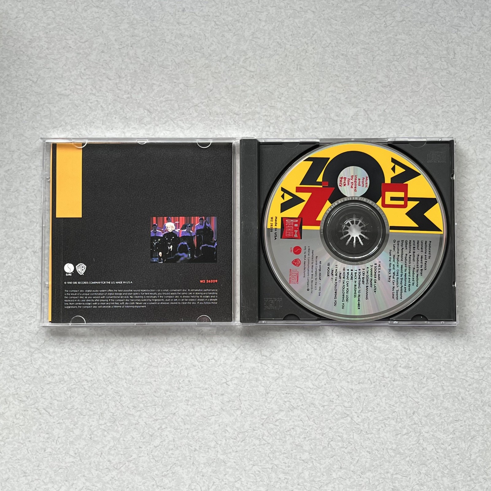 Madonna CD I'm Breathless Dick Tracy 1990 Fire Soundtrack Pop Multicolor Album