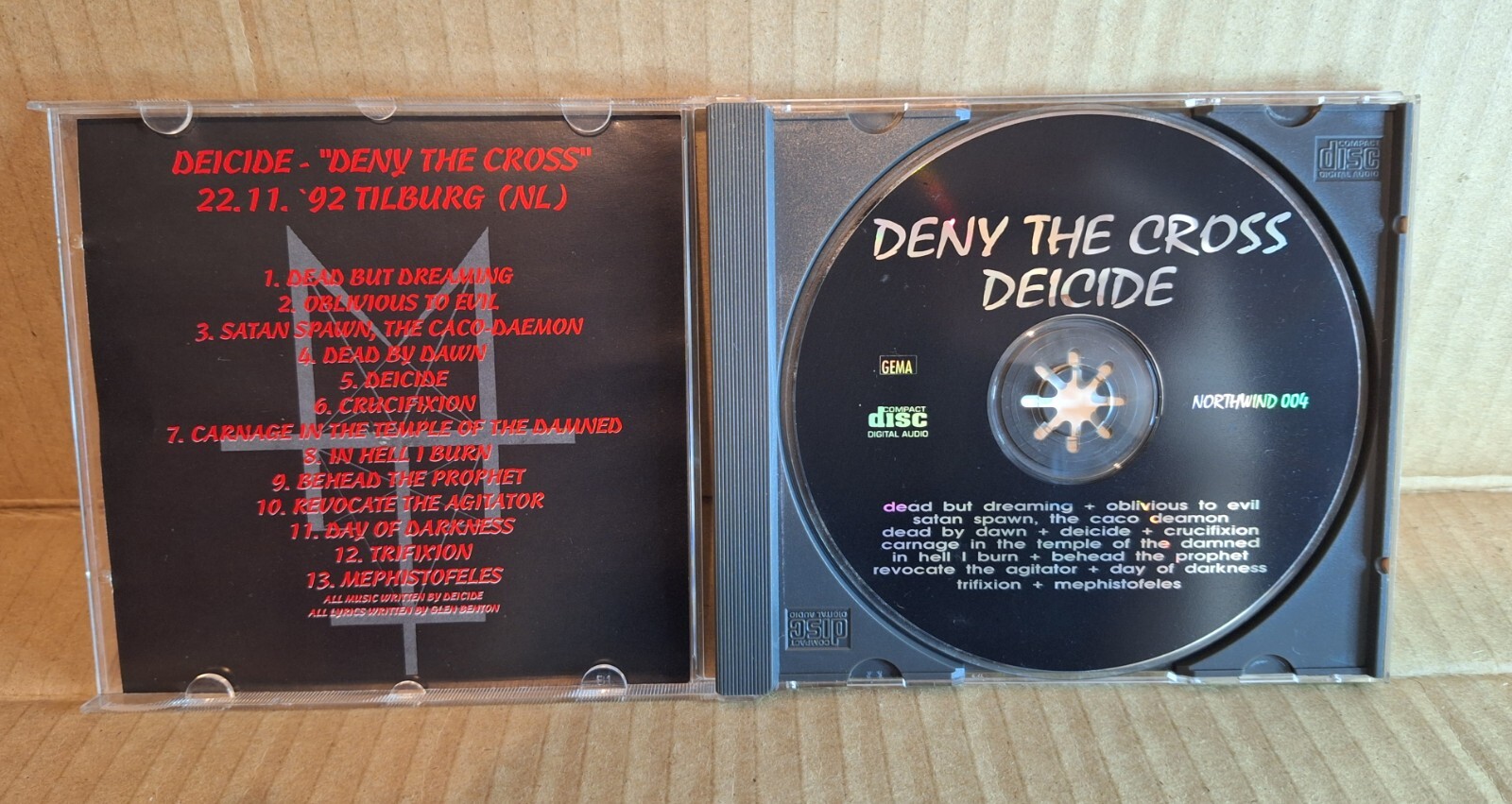DEICIDE Deny the Cross RARE Live CD cannibal corpse amon vital remains vader