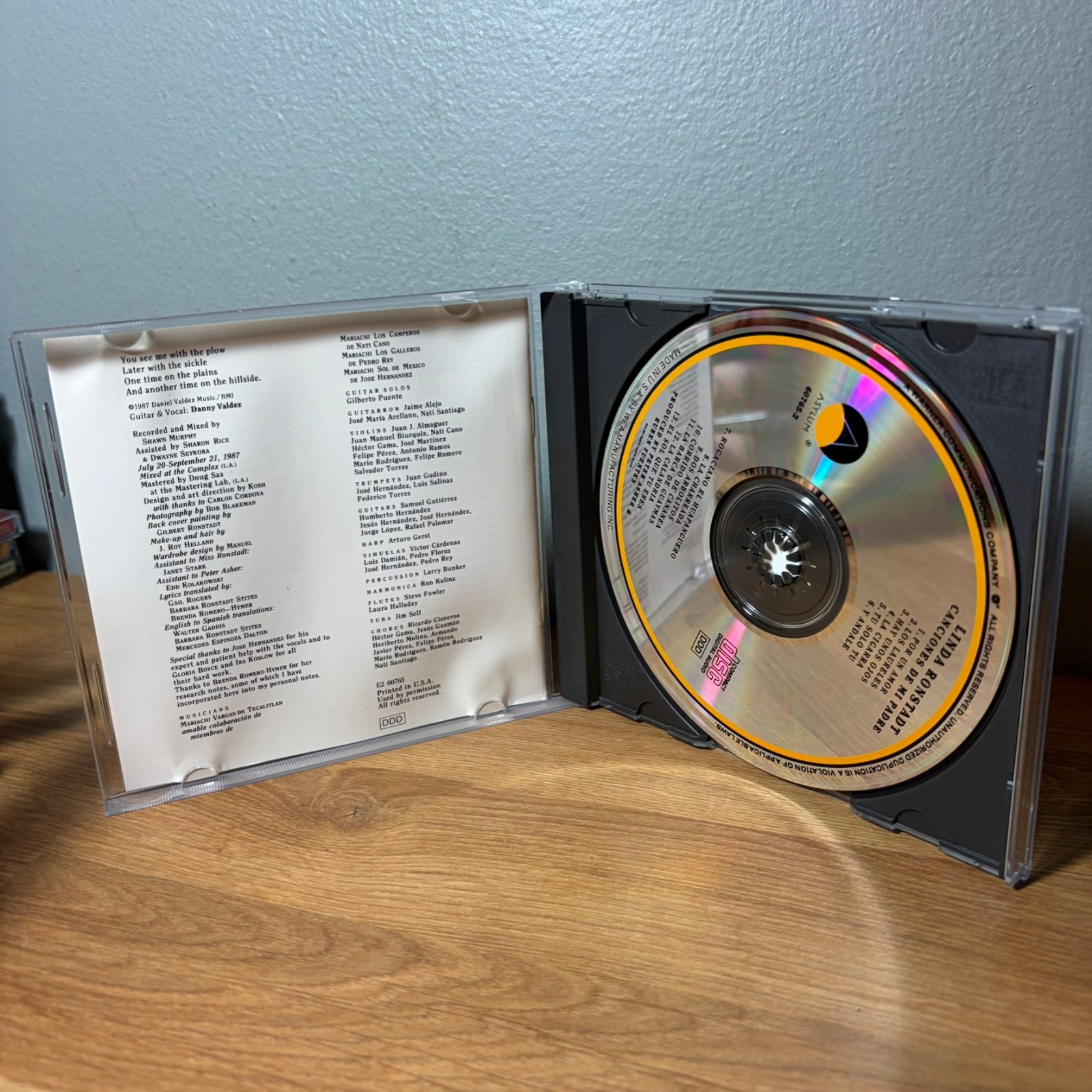 Canciones de Mi Padre by Linda Ronstadt (CD, 1988, Asylum)