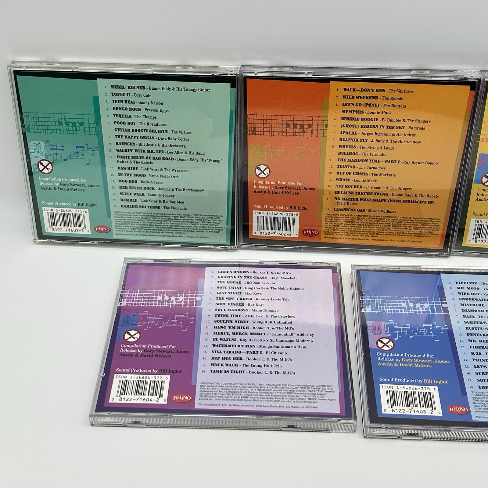 Rock Instrumental Classics Volumes 1-5 [Complete Set] (CD Rhino) ~MINT Discs CIB