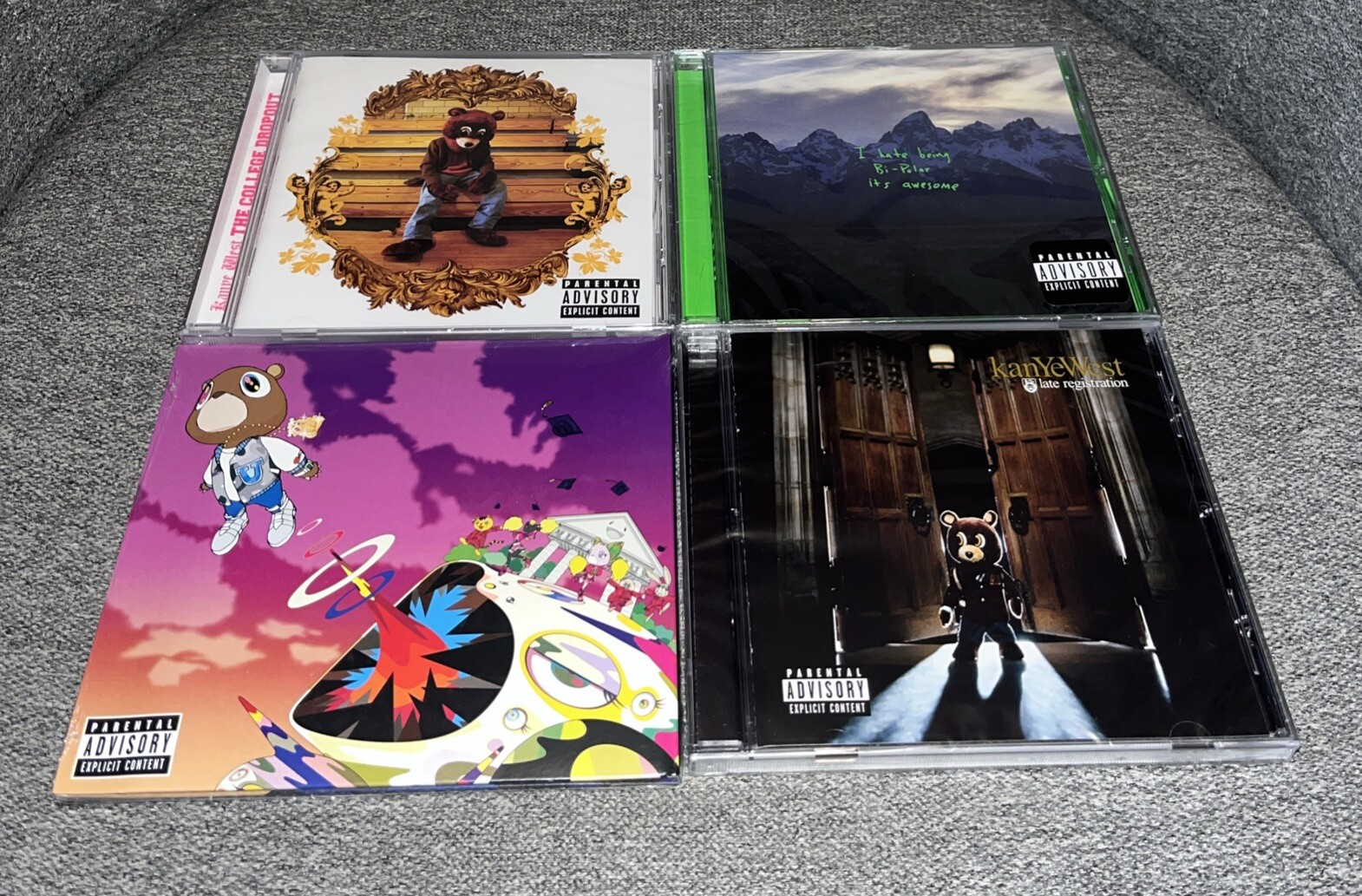 Kanye West 4 CD Lot College Dropout, Ye, Graduation, Late Registration