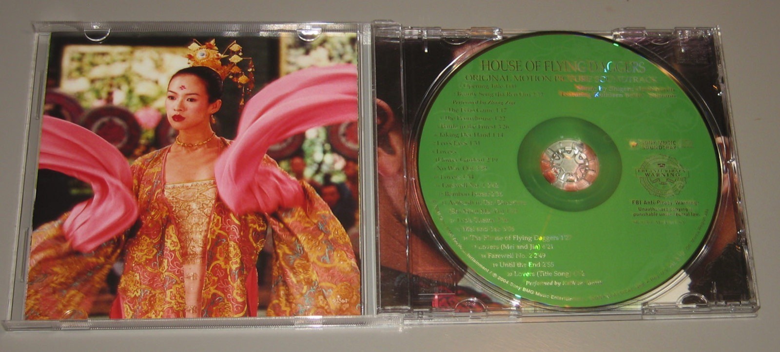 House Of Flying Daggers Original Motion Picture Soundtrack (CD, 2004, Sony)
