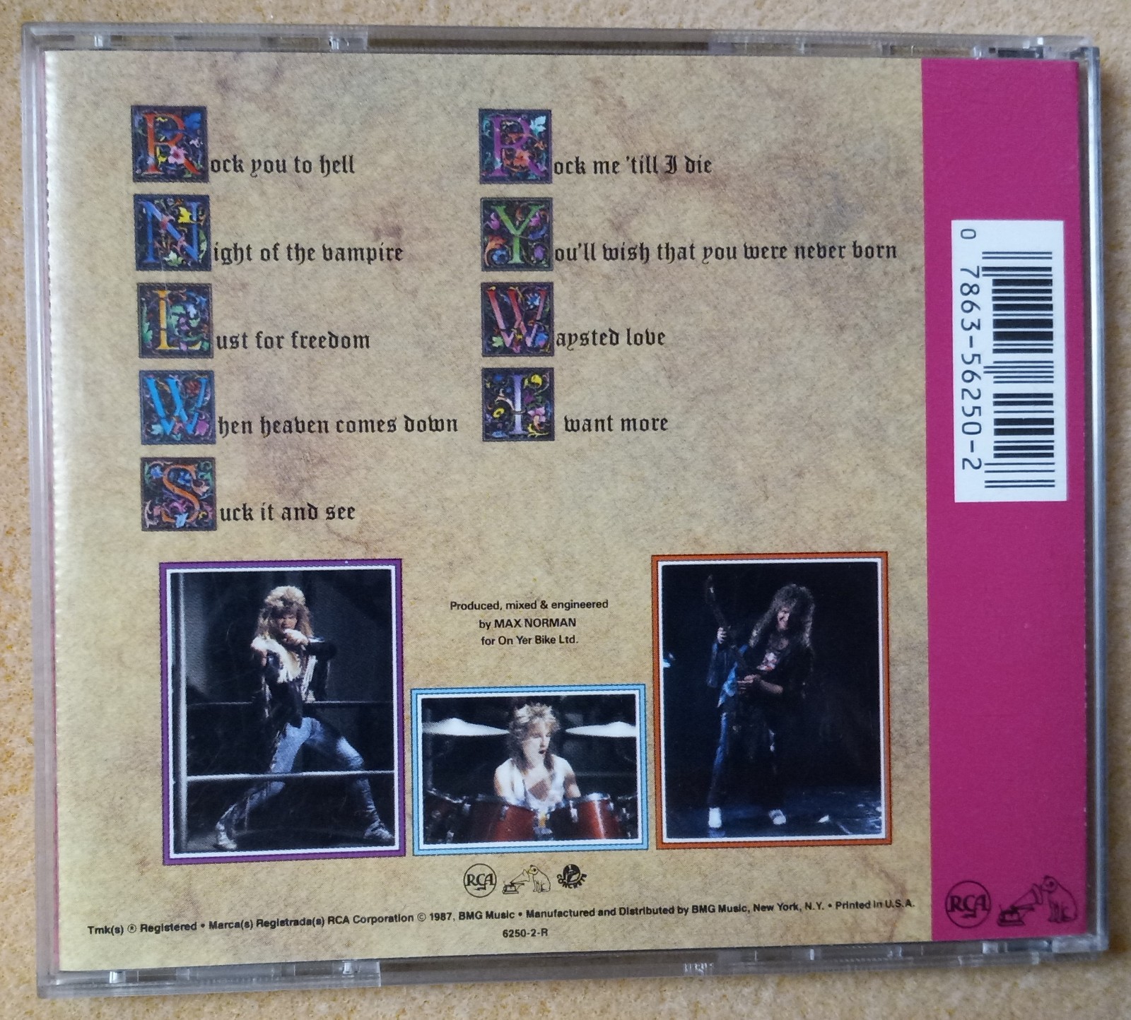 Grim Reaper 2 CD lot - 1987 Rock You to Hell, First Edition + 1999 Best of CD