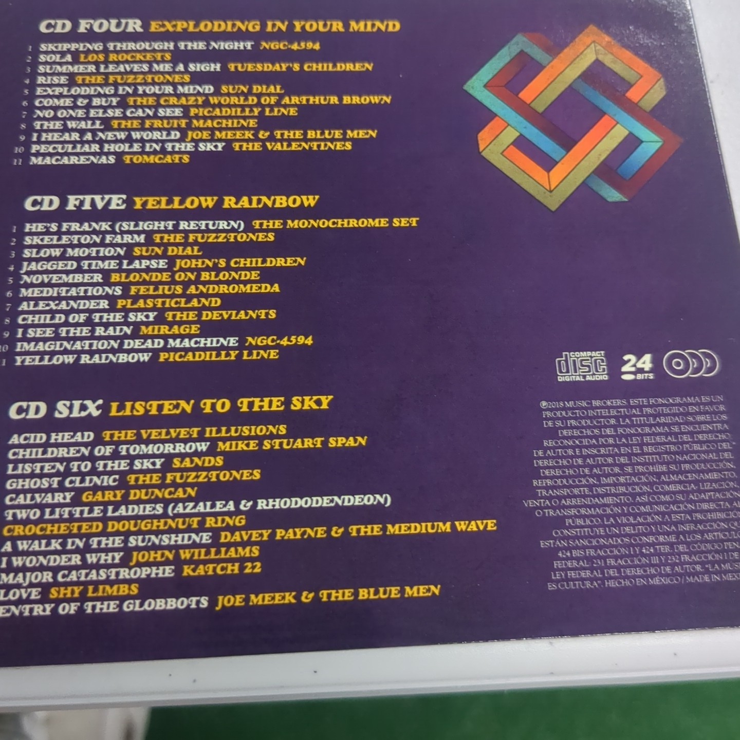 Psychedelic Rock Box 6 cd A Trip Down Experimental Rock Import France