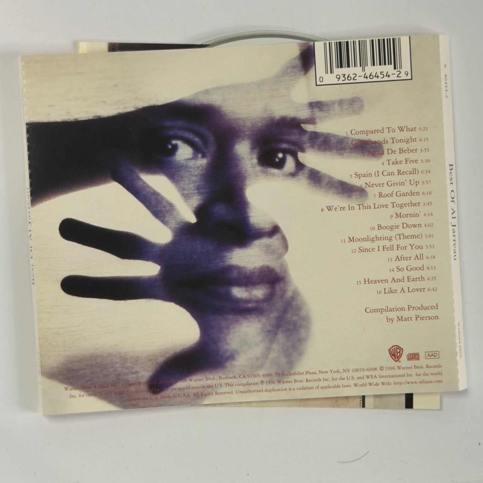Al Jarreau – Best Of CD 1996 Warner Bros. Jazz Pop Soul R&B