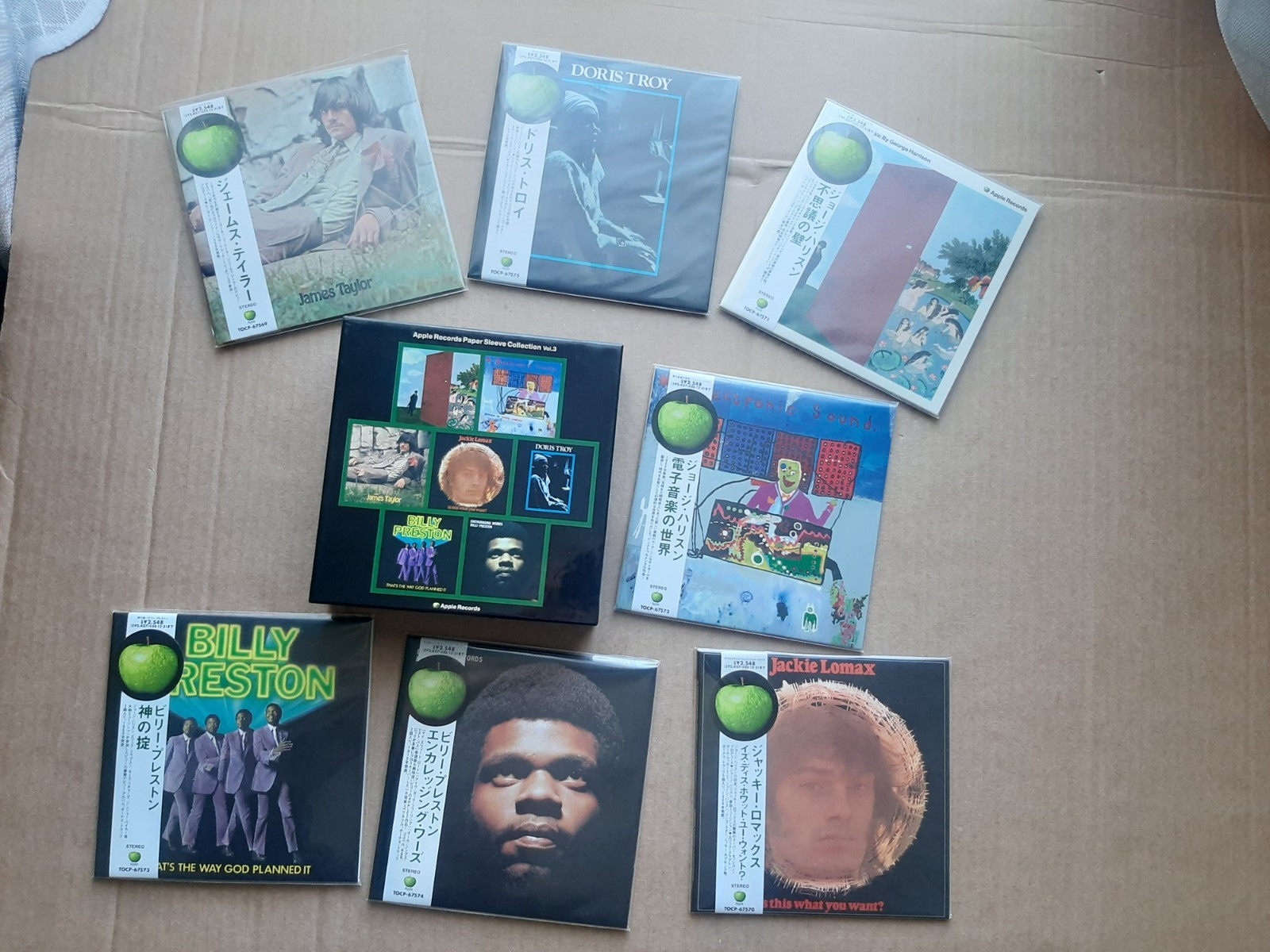 Beatles- APPLE RECORDS - Paper sleeve Coll Vol 3 (JAPANESE 7 CD PROMO BOX SET)
