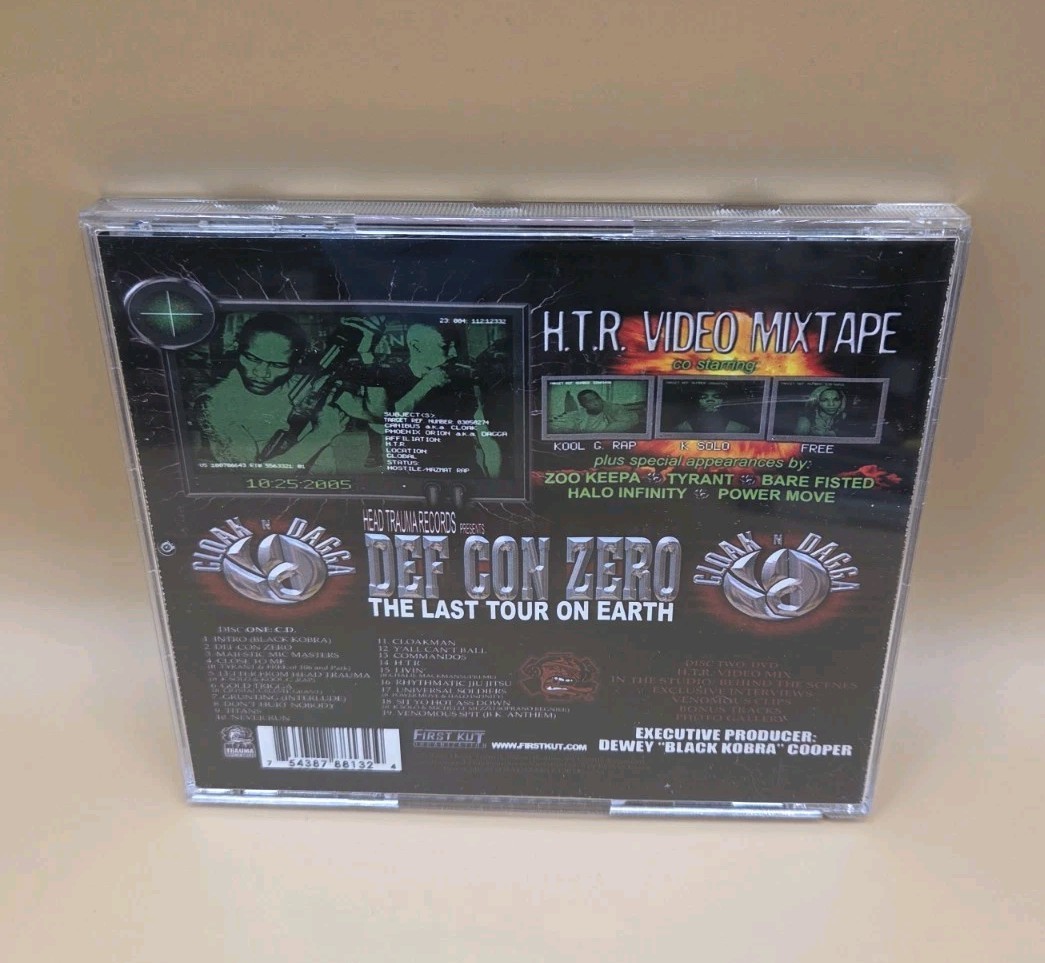 CANIBUS AND PHOENIX ORION DEF CON ZERO 2 DISC CD/DVD