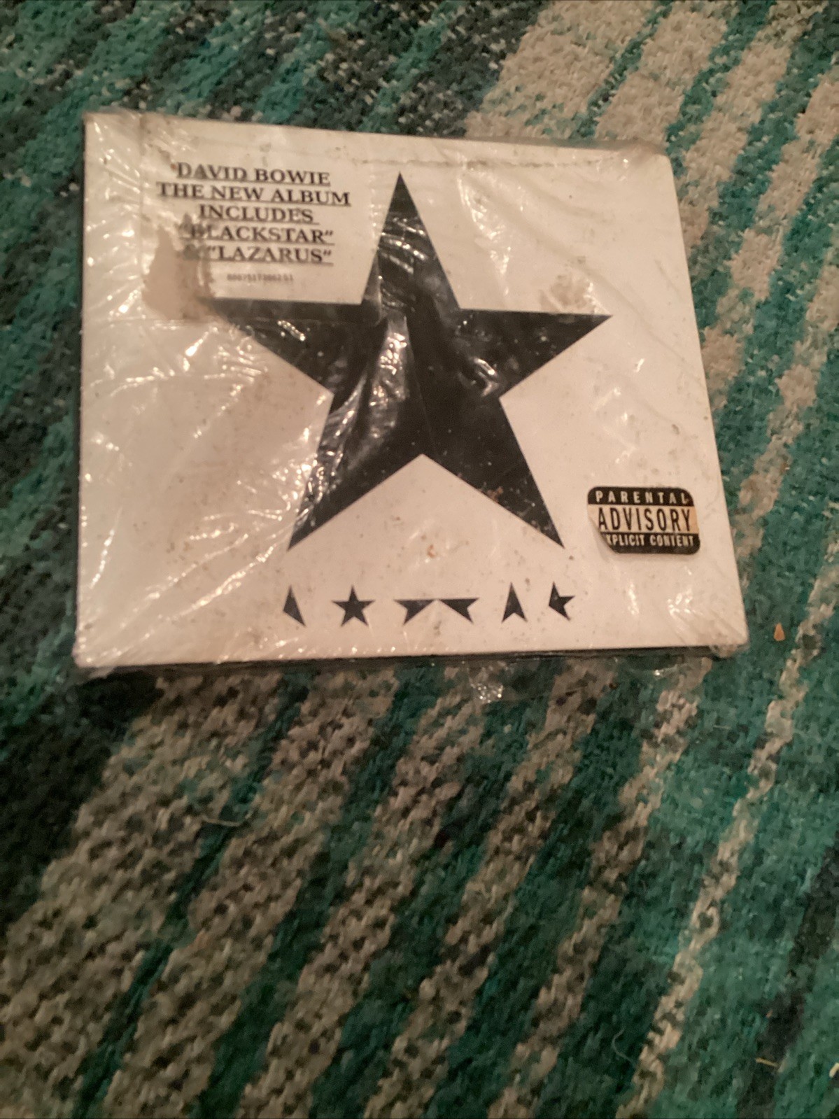 David Bowie Blackstar LP 8875173862 Black Includes 'Blackstar' & 'Lazarus' CD