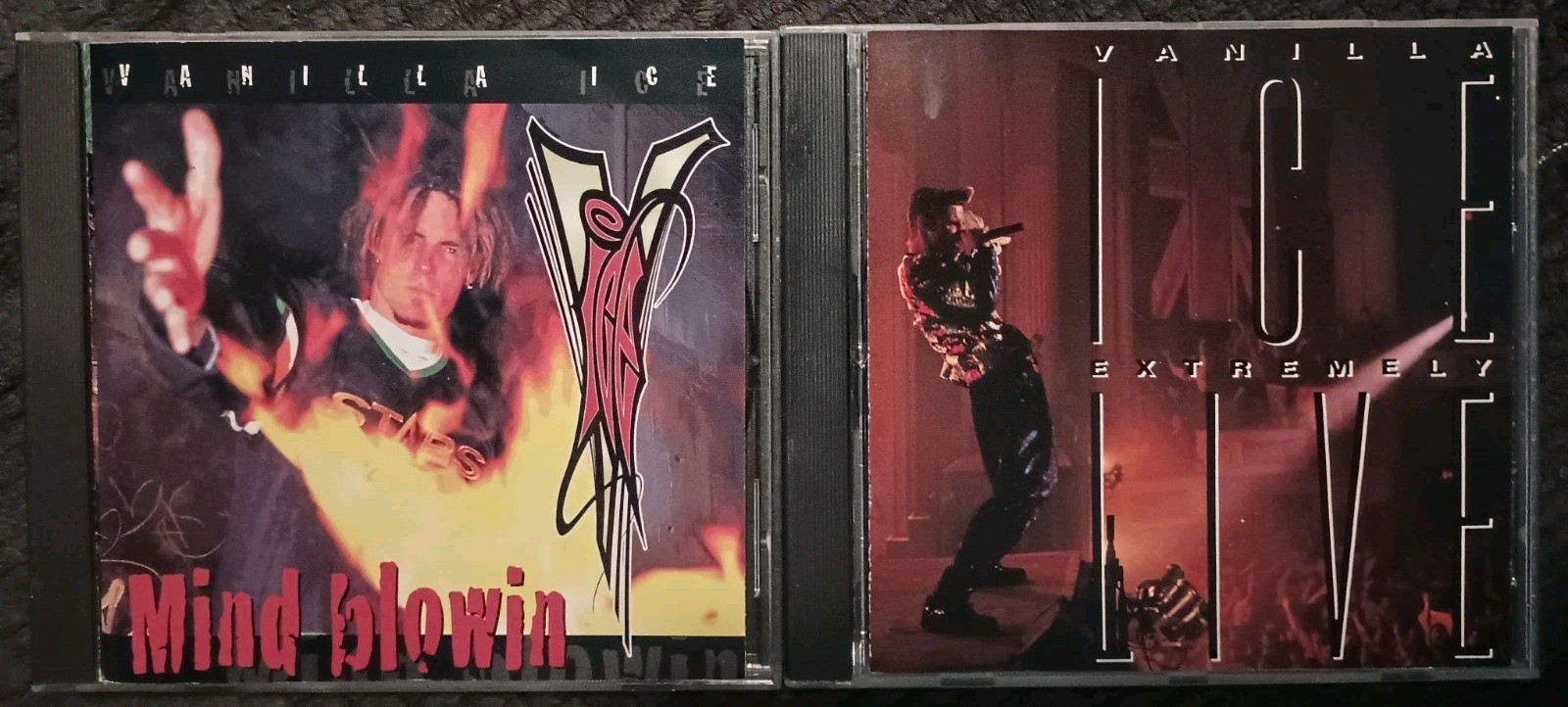 VANILLA ICE MIND BLOWIN' 1994 CD lot EXTREMELY LIVE Hooked ICE ICE BABY