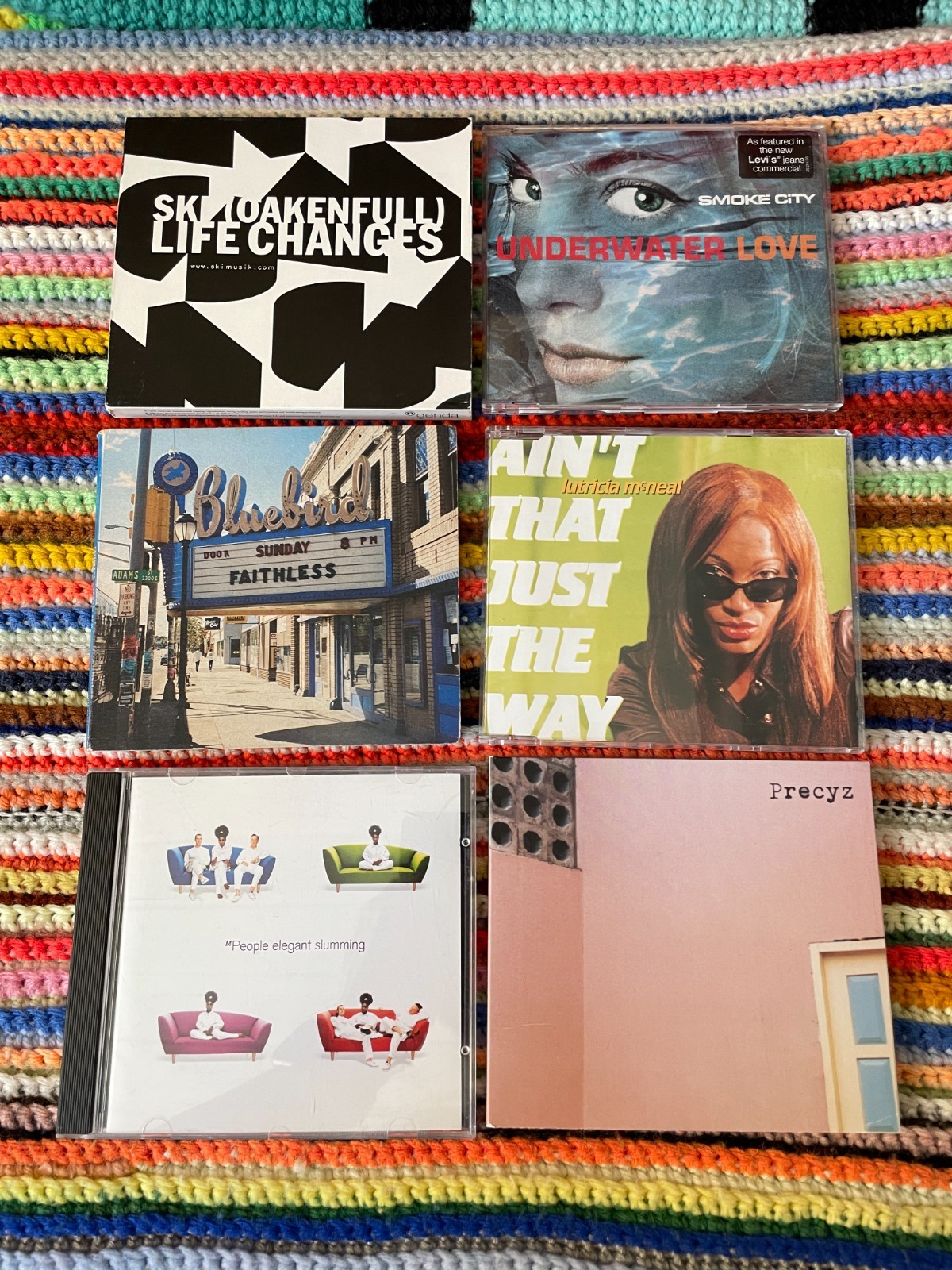 90s 2000s Dance Pop Electronic CD Lot of 6 Faithless M People Smoke City Hits