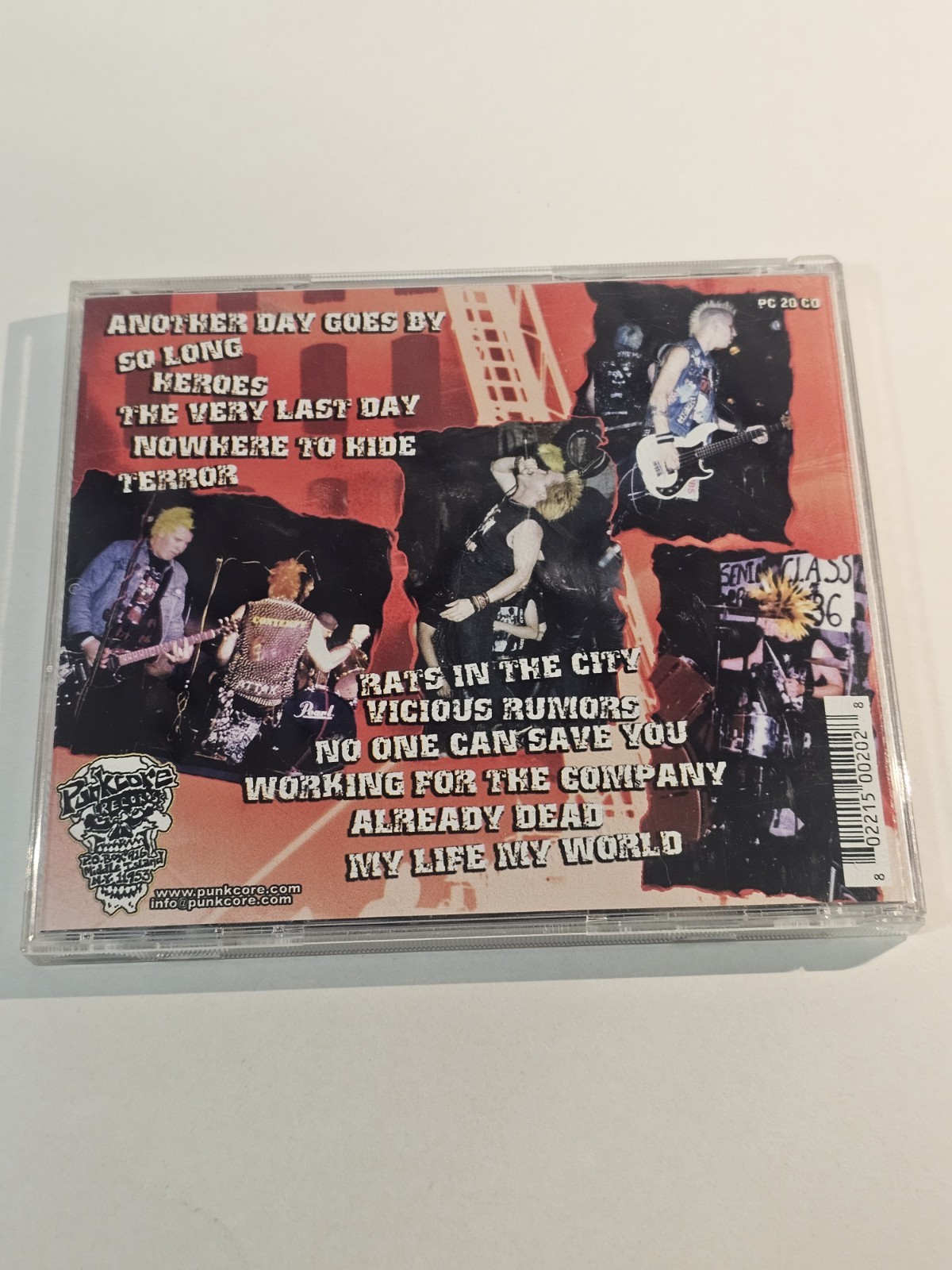 Punkcore Records THE VIRUS Nowhere To Hide PC20 CD 2002
