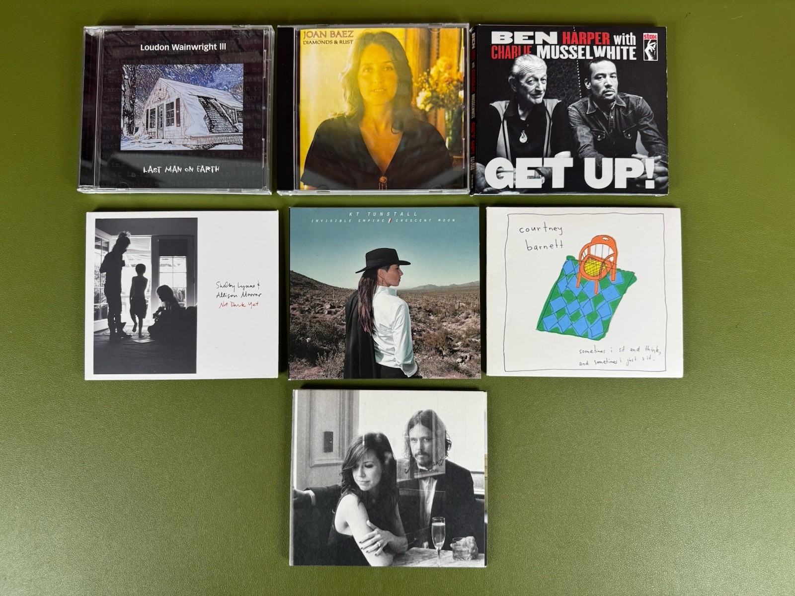 Lot of 7 Alternative Indie Folk CDs Baez-Ben Harper-Loudon-KT Tunstall-Courtney