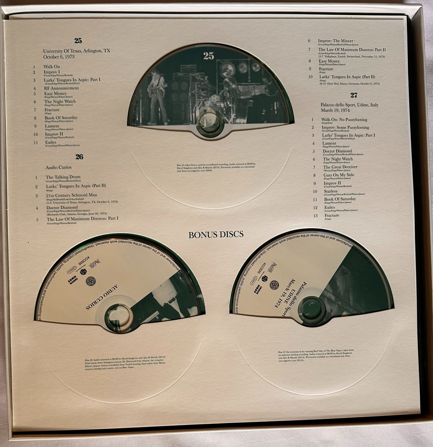 KING CRIMSON Starless BOXSET 27CD/DVD/Blu-ray 2014 LIMITED Complete OUT OF PRINT