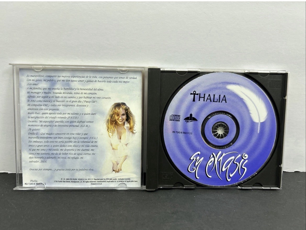 THALIA EN EXTASIS 1995 EMI LATIN CD Latin Pop, Bolero, Ballad Very Good