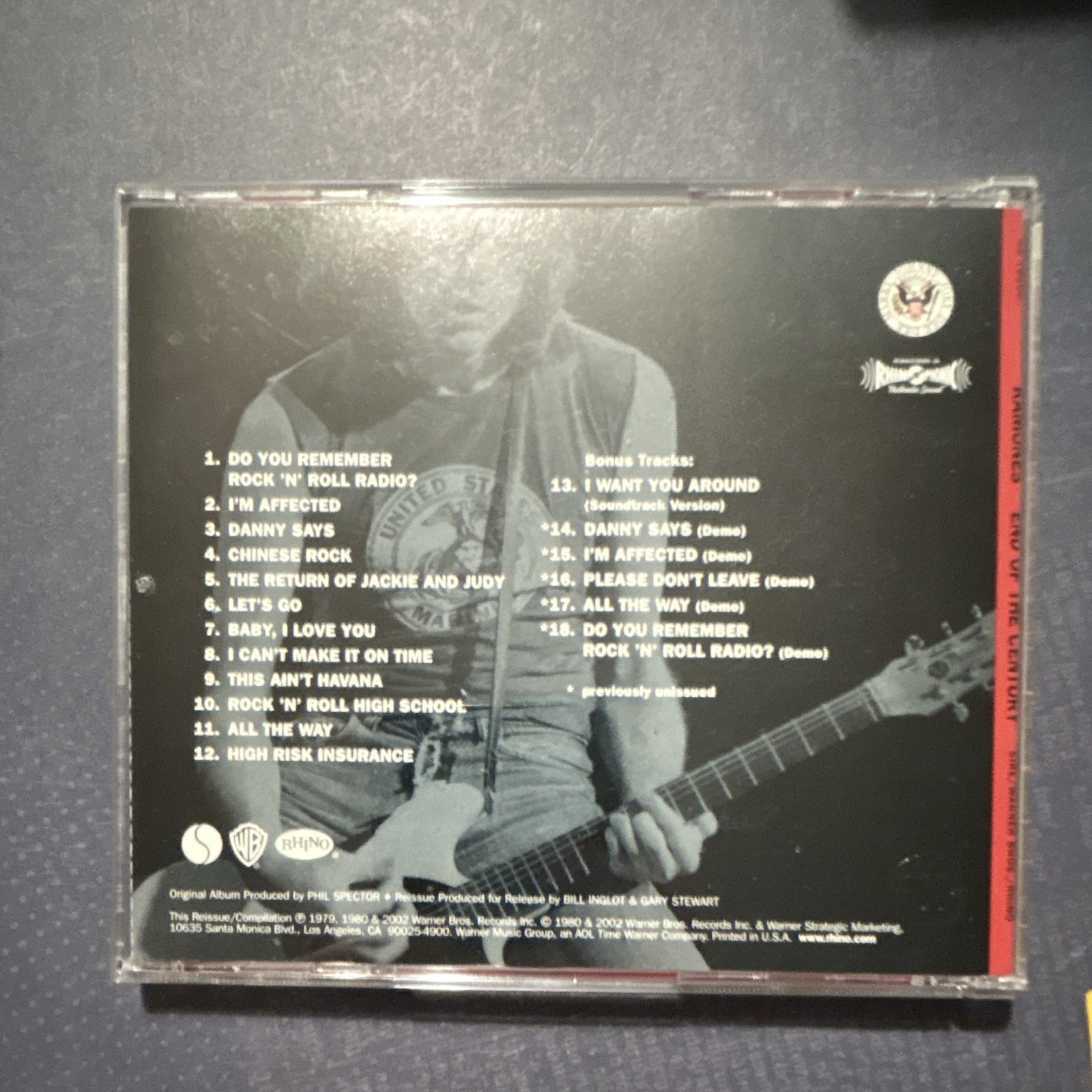 Ramones - End of the Century CD Sire Rock 2002 (with cardboard slip cover)