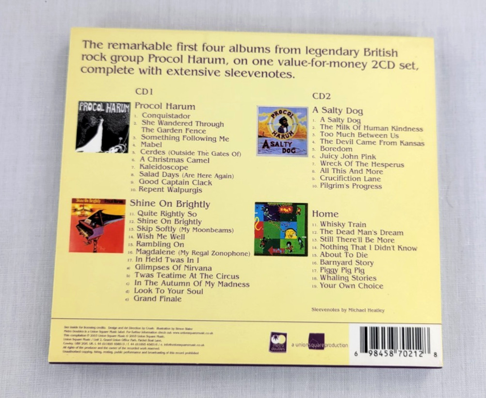 Procol Harum The First Four The Legendary Albums 4 In 1 CD 2 Discs 2003 EUC