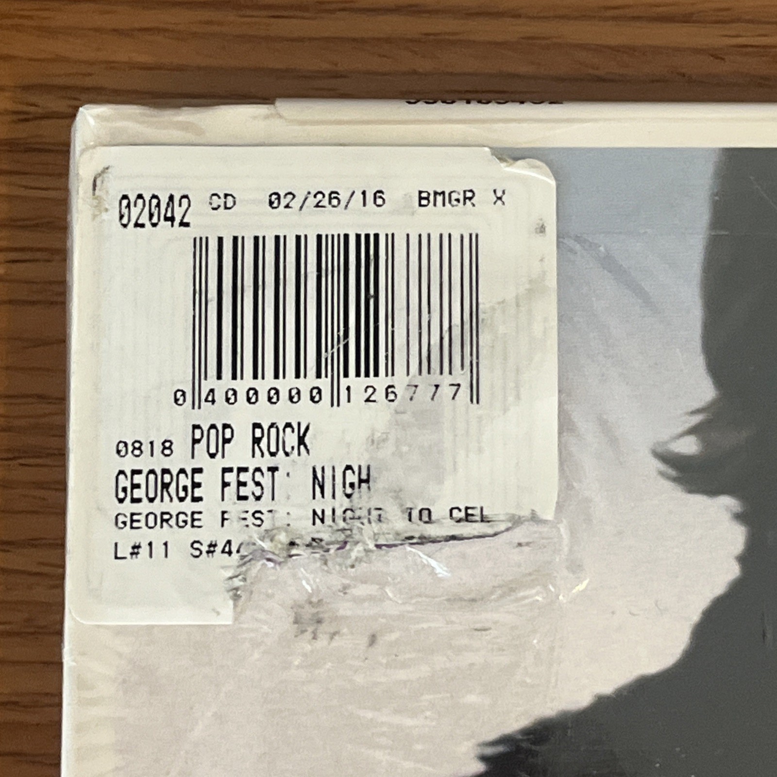 VARIOUS ARTISTS GEORGE FEST A NIGHT TO CELEBRATE MUSIC OF GEORGE HARRISON New