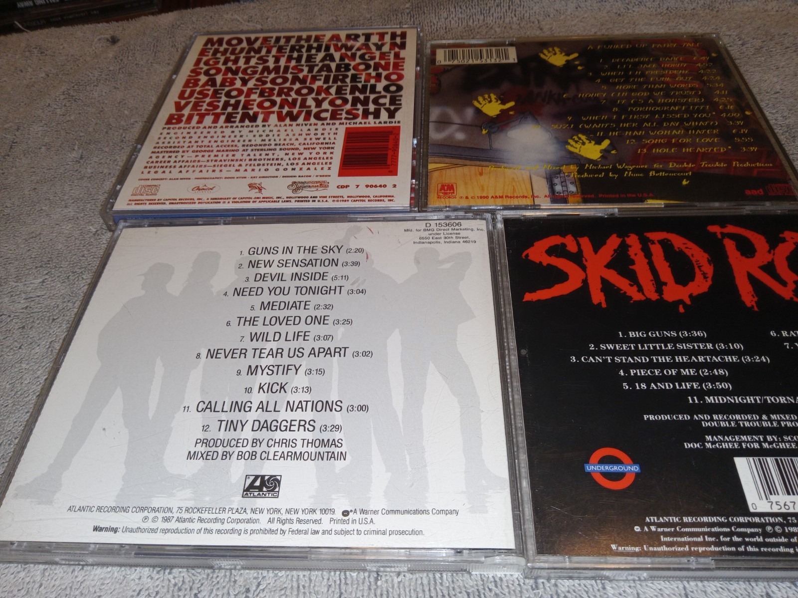 Skid Row, Great White, INXS, Extreme - 1980's Rock CD Lot