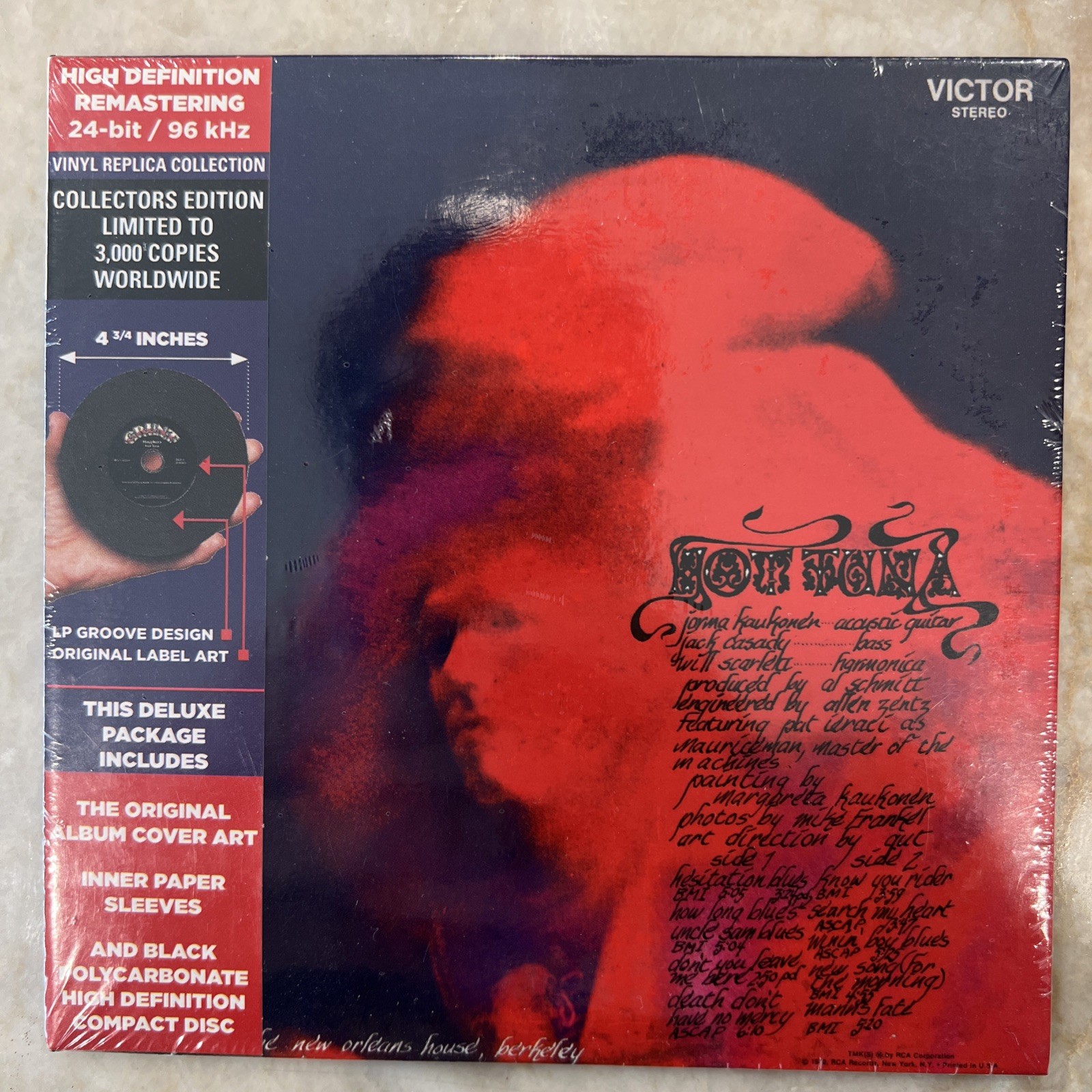HOT TUNA Culture Factory CFU0352 Sealed 24bit Remastering Vinyl Replica
