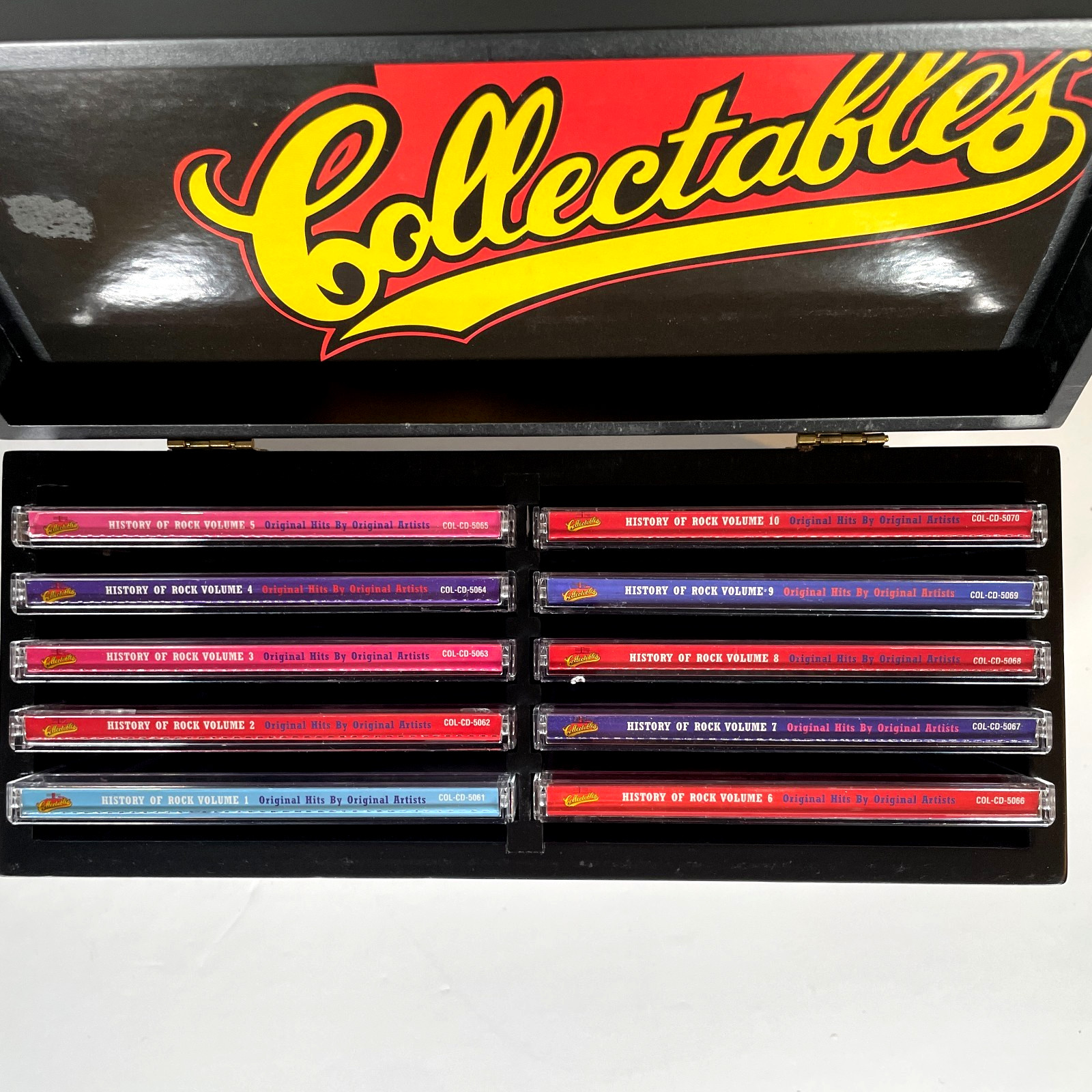 Collectables History Of Rock Vol. 1-10 10-CD Set with Wooden Box 2002
