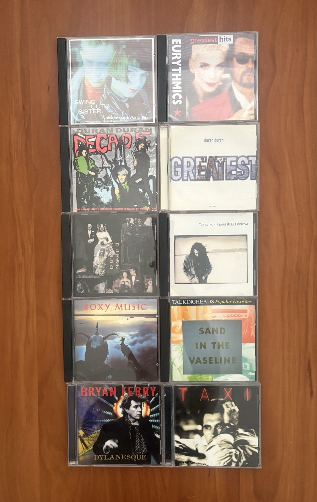 Lot of 10 New Wave Pop CDs Duran Duran Eurythmics Talking Heads Bryan Ferry