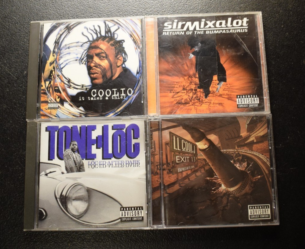 Classic Old School Hip-Hop Rap - 4 CD Lot - Very Good Condition