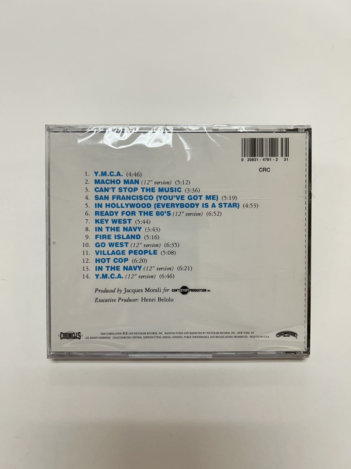 Village People - The Best of Village People CD, 1994 Original Cover, sealed!