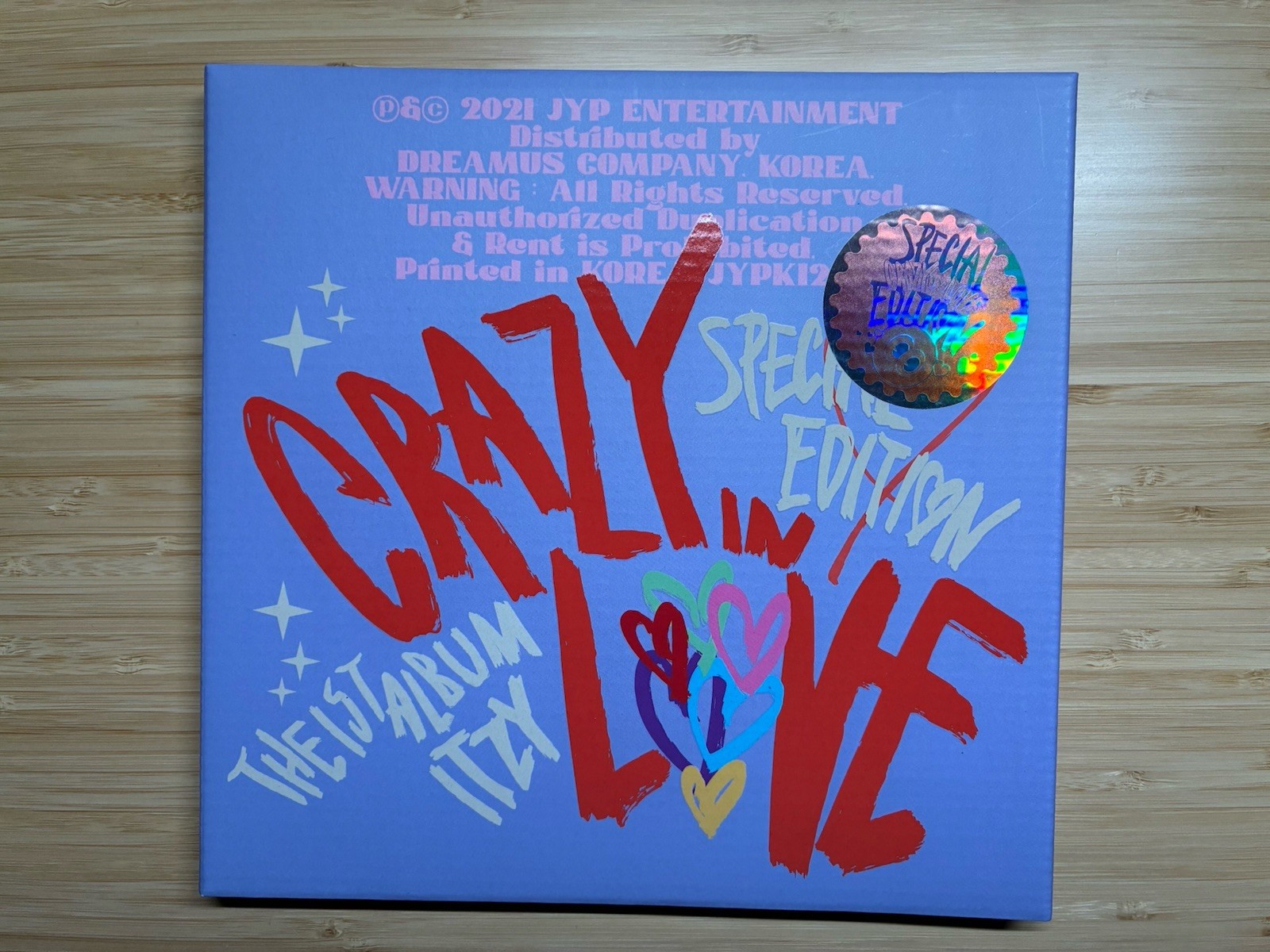 ITZY CRAZY IN LOVE 2021 Box Set CD Album JYP Entertainment K-Pop Special Edition