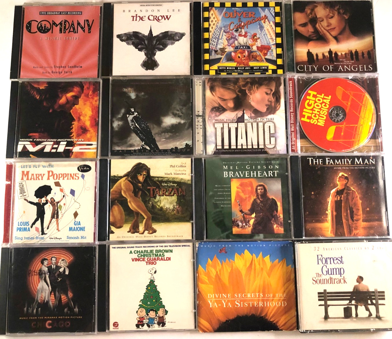 CD's Pick Choose your own-LOT #16-Motion Picture & Musicals Soundtracks Only