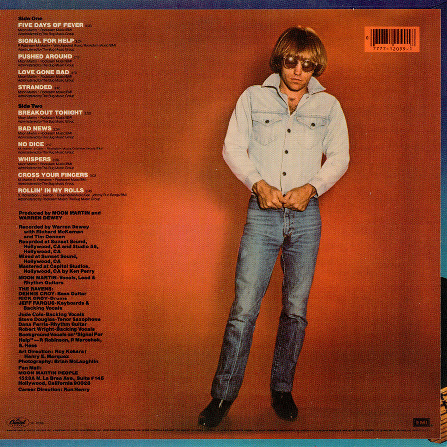 Moon Martin ~ Street Fever (1980) CD 2012 Culture Factory USA •• NEW ••