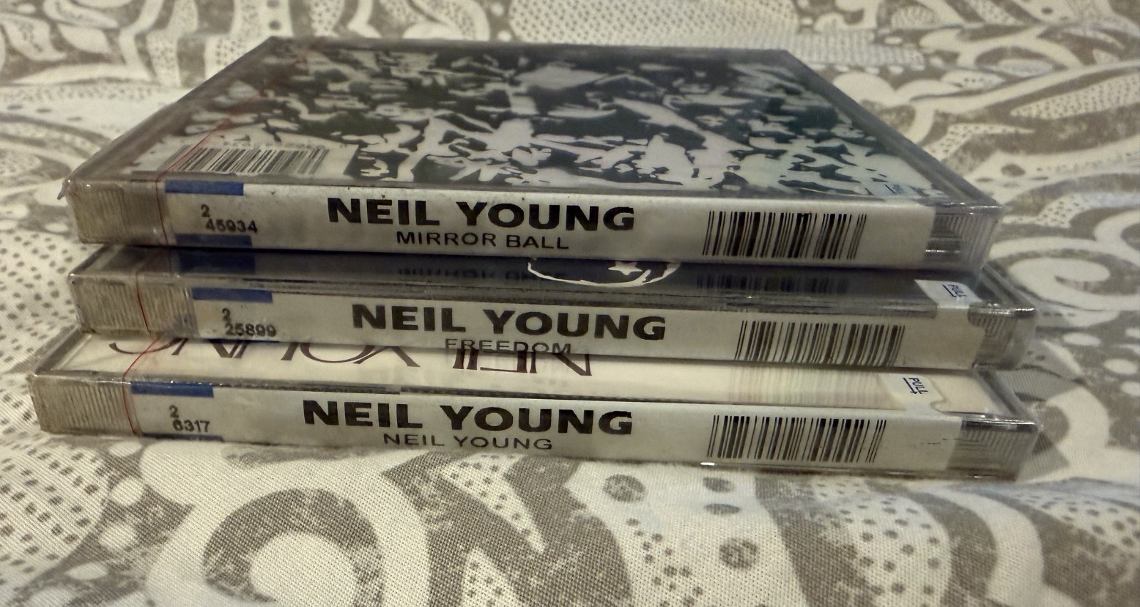3 NEW SEALED NEIL YOUNG CD MIRROR BALL - FREEDOM - SELF TITLE - REPRISE RARE HTF
