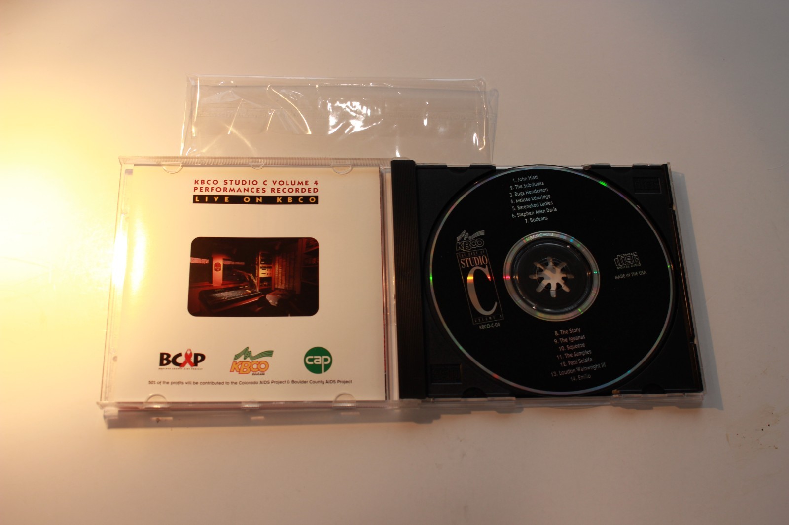 KBCO Live in Studio C Vol 4 - Hiatt, Bodeans, Subdudes, Etheridge etc. - RARE