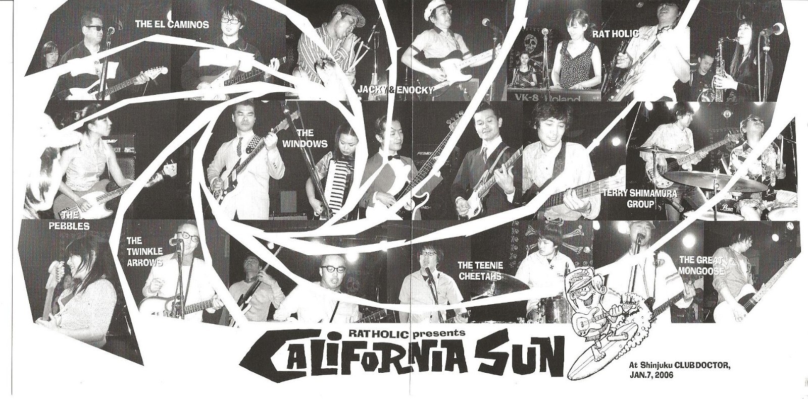 Ratholic Presents California Sun - Surf, Hot Rod & Dance Party - Japan Bands CD