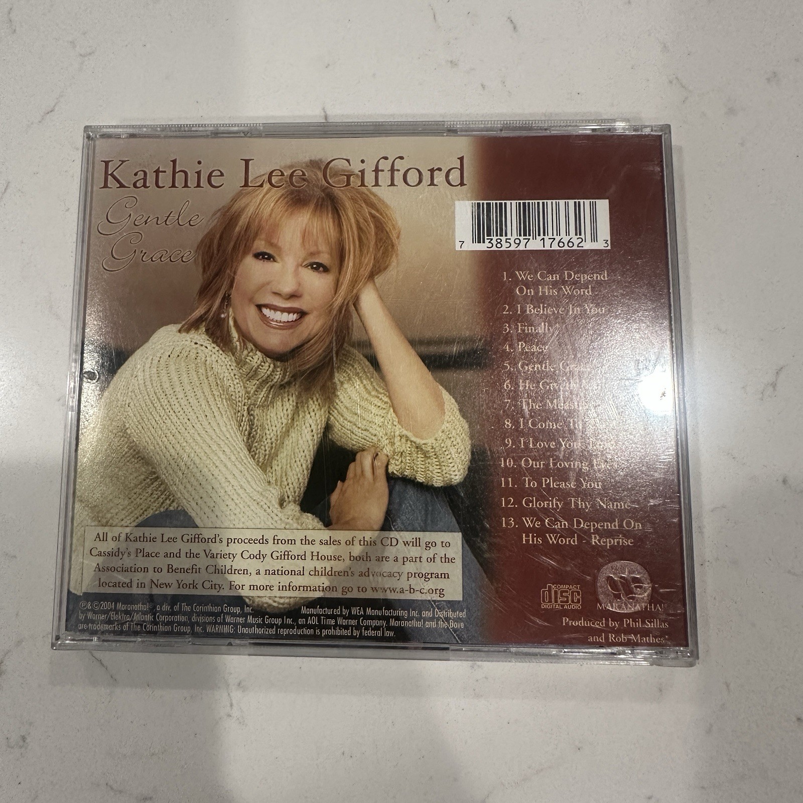 Kathie Lee Gifford Gentle Grace Gospel/Christian CD Maranatha! Music 2004 Jewel