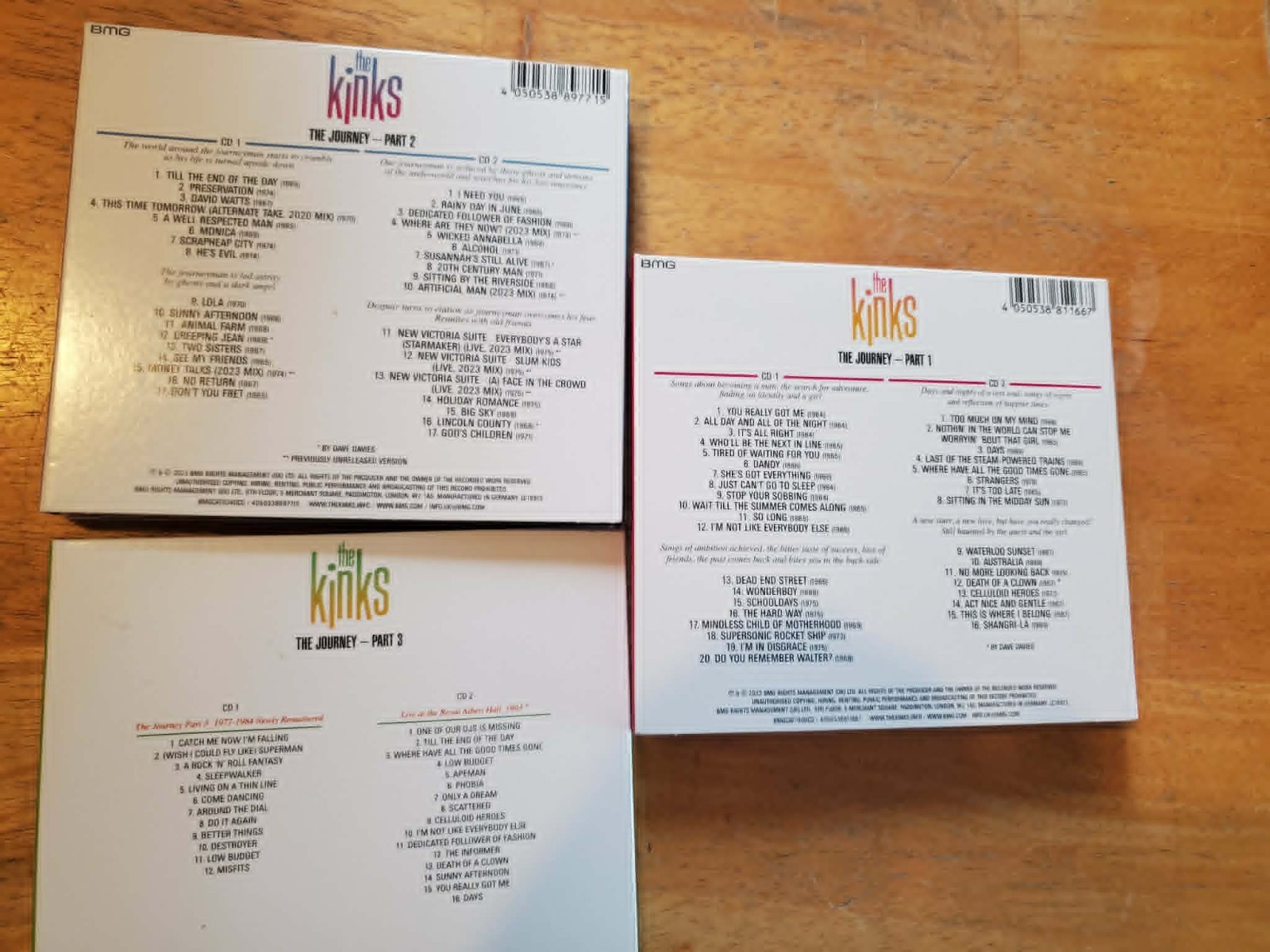 The Kinks 5 CDs The Journey - Parts 1, 2 & 3. - free shipping