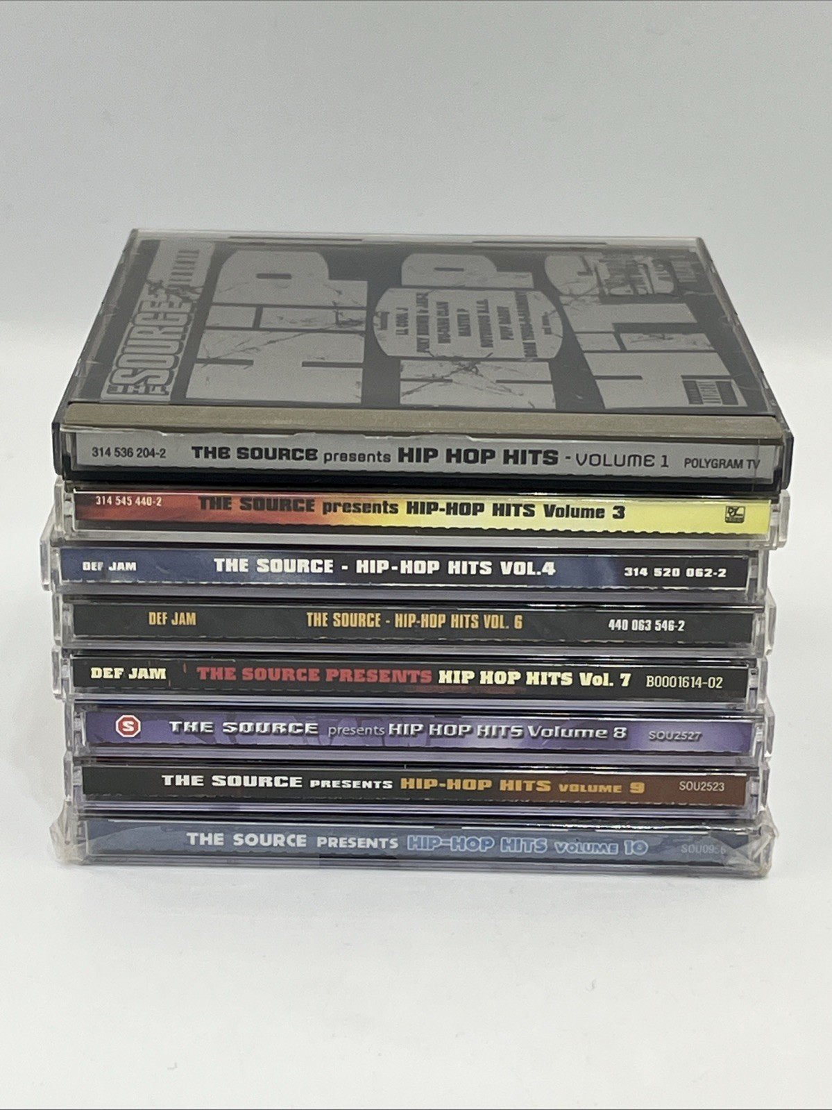 The Source Presents Hip Hop Hits by Various Artists CD Lot Volumes 1 3 4 6-10