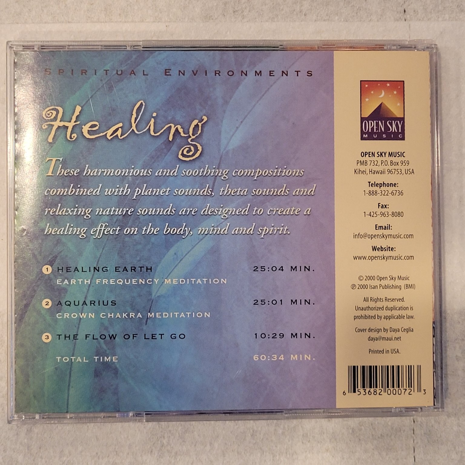 Anugama – Healing CD 2000 New Age Meditation Spiritual Open Sky Music