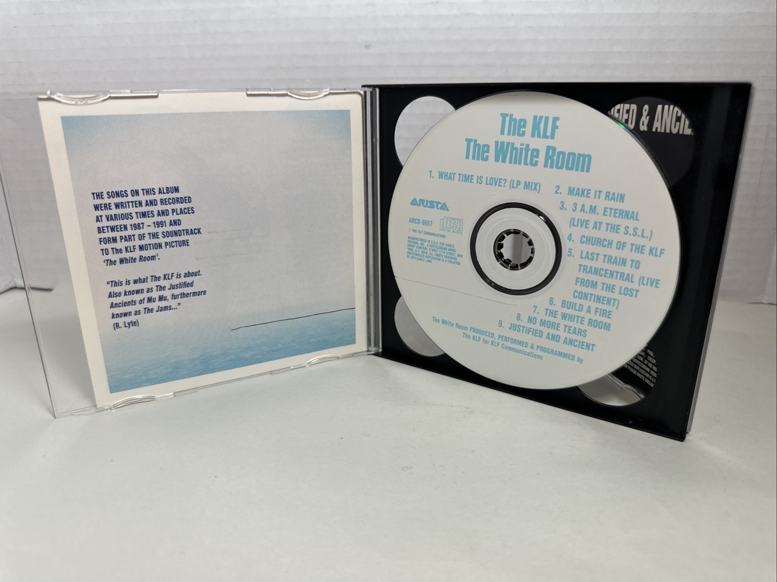 THE KLF - JUSTIFIED & ANCIENT /the White Room - Double Album unique Z Jewel Case