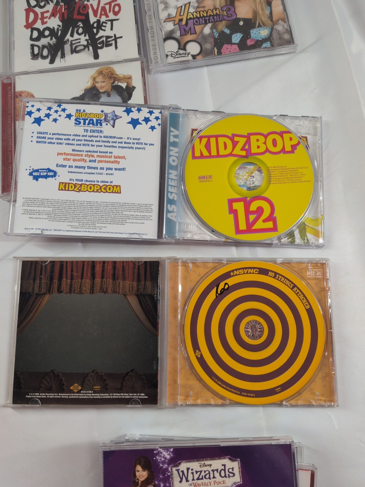 Disney Channel CD Lot of 10 Lizzie McGuire Wizards Waverly Place Hannah Montana