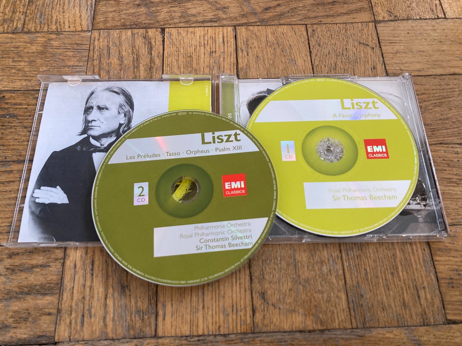 Liszt: A Faust Symphony, Tone Poems, Psalm XIII / Beecham / Silvestri (2 CD Set)
